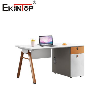 Escritorio de diseño de estilo moderno con gabinete de almacenamiento Estación de trabajo personalizable
