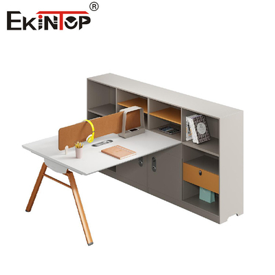 Estación de trabajo de oficina de muebles personalizados con pantalla de partición estilo moderno