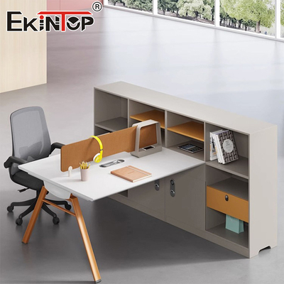Estación de trabajo de oficina de muebles personalizados con pantalla de partición estilo moderno