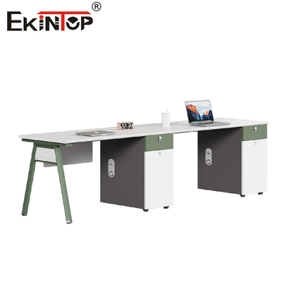 Espacio de trabajo moderno de oficina de color blanco Muebles de oficina Estación de trabajo Mesa de trabajo