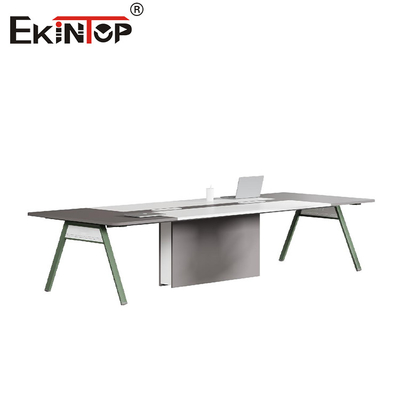 Muebles de oficina Piernas metálicas Escritorio de madera de estilo moderno