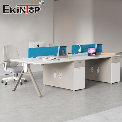Estación de trabajo modular para empleados de 4 personas fábrica de muebles de oficina