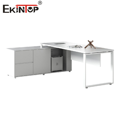 Moderno estilo empleados de escritorio de oficina blanca Directorio de la mesa fabricante