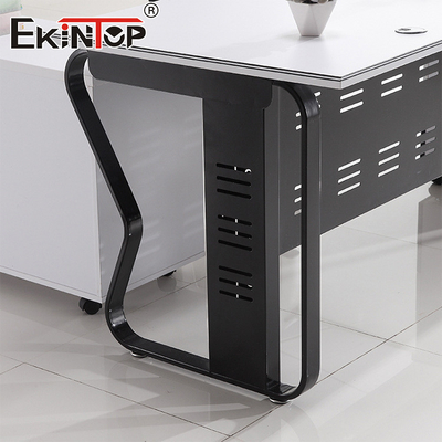 Fábrica de muebles de oficina de escritorio y recepción de madera de estilo moderno
