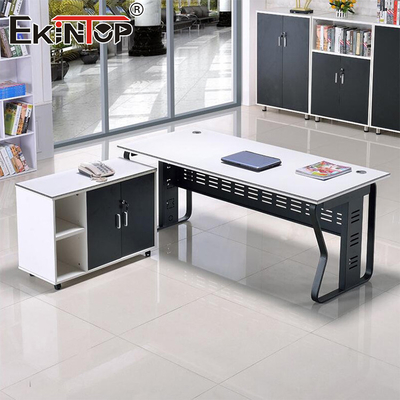 Mesa de oficina en el hogar de madera personalizada Escritorio de diseño moderno Escritorio en forma de L