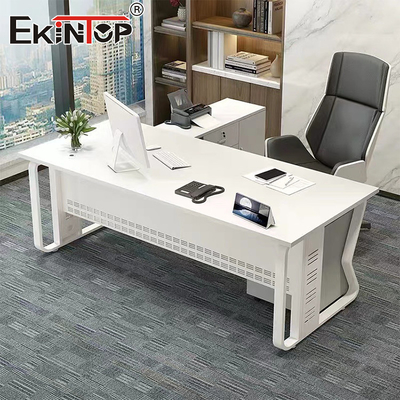 Estilo minimalista Escritorio blanco Muebles de escritorio diseñador Escritorio ergonómico