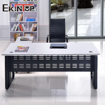 Estilo minimalista Escritorio blanco Muebles de escritorio diseñador Escritorio ergonómico