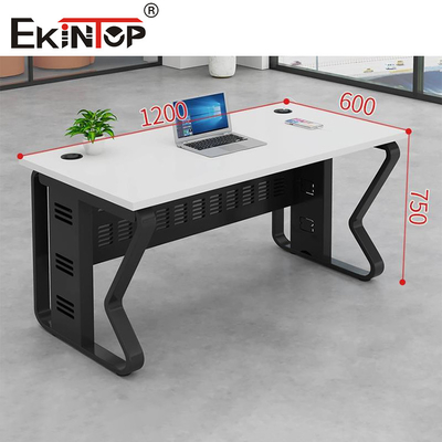Escritorio de estilo industrial Escritorio de roble sólido personalizable con gabinete