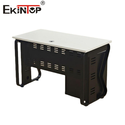 Escritorio para empleados personalizado en negro Escritorio de computadora de madera maciza para hogar