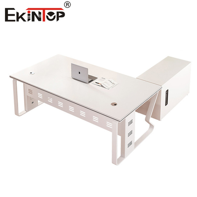 Escritorio de oficina de diseño moderno Blanco Escritorio de computadora de madera sólida