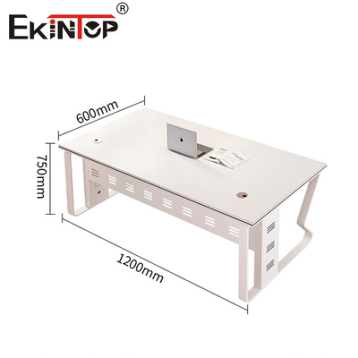 Escritorio de oficina de diseño moderno Blanco Escritorio de computadora de madera sólida