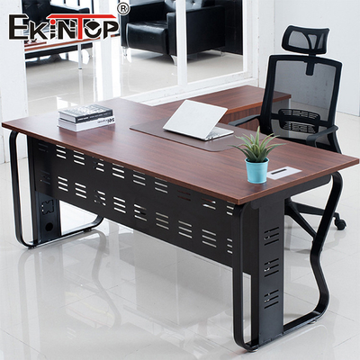 Escritorio Escritorio de computadora Escritorio de esquina de madera Escritorio de estilo industrial Escritorio de empleados