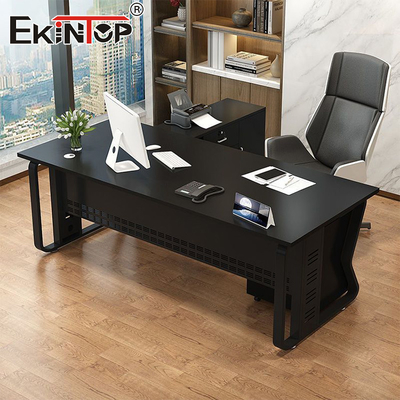 Escritorio de oficina de hogar blanco estilo moderno Material de madera Escritorio a medida