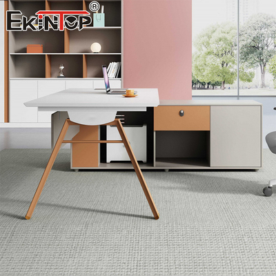 Escritorio de estilo moderno Material de madera personalizable Escritorio de madera de acacia