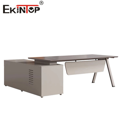 Estilos industriales Cuadro de metal Escritorio de escritorio Administrador Mesa Mesa Mesa Mesa de madera de acacia