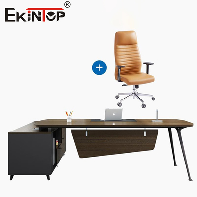 Mesa de ordenador de alta calidad Mesa de oficina con armario de almacenamiento Todo escritorio moderno