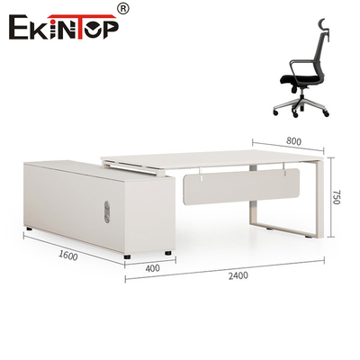 Escritorio blanco personalizado con diseño especial estilo minimalista escritorio moderno
