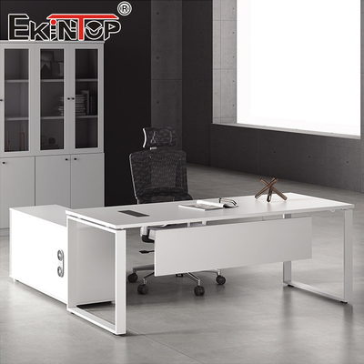 Muebles de oficina de escritorio de escritorio blanco