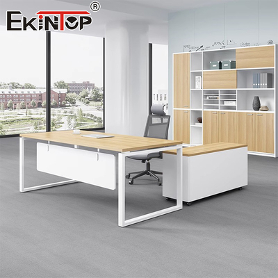 Escritorios de madera de estilo comercial para sala de estar moderna