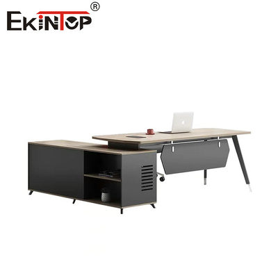 Escritorio moderno Escritorio de computadoras Escritorio de madera Escritorio ejecutivo con superficie de papel acabado