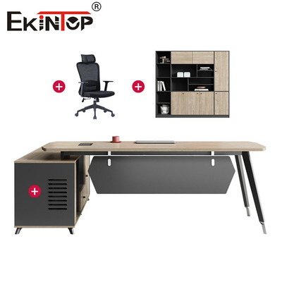 Conjunto de muebles de oficina Escritorio comercial Escritorio ejecutivo con cajones