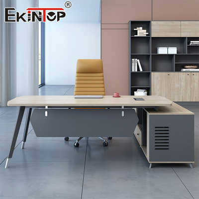 Fabricante Muebles de madera natural Escritorio Escritorio ejecutivo con cajones