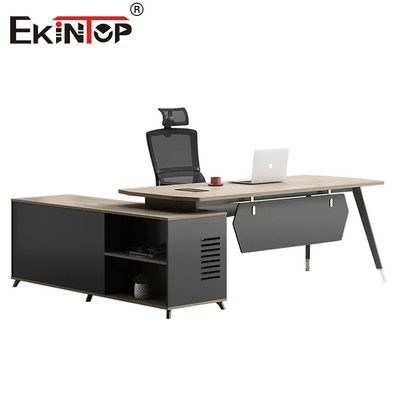 Fabricante Muebles de madera natural Escritorio Escritorio ejecutivo con cajones