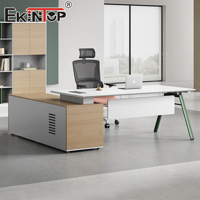 Escritorio ejecutivo de diseño moderno Muebles de oficina fábrica Escritorio ejecutivo con cajones