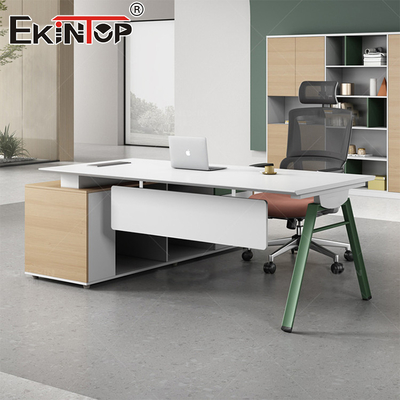 Escritorio ejecutivo de diseño moderno Muebles de oficina fábrica Escritorio ejecutivo con cajones