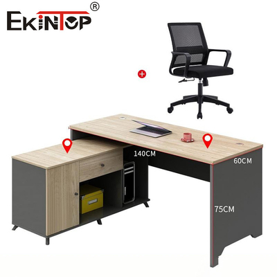 Muebles de escritorio modulares de madera natural