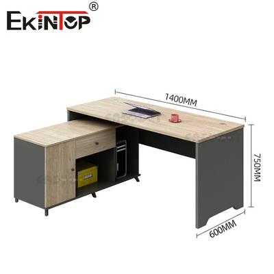 Material de nuez Escritorio de personal de estilo industrial Escritorio de oficina Muebles de escritorio modular