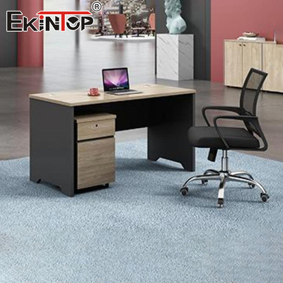Escritorio con gabinete lateral Muebles de escritorio modulares de madera