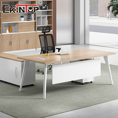 Escritorio personalizado Mesa de madera en forma de L Escritorio moderno Muebles de escritorio modular