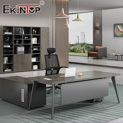Alta calidad de lujo jefe L-forma MDF mesa de oficina escritorio mobiliario de escritorio modular