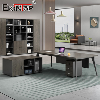Alta calidad de lujo jefe L-forma MDF mesa de oficina escritorio mobiliario de escritorio modular