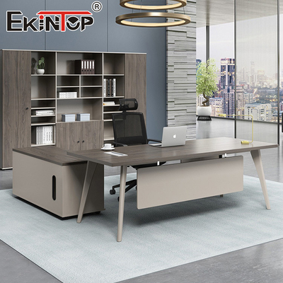 Escritorio moderno en forma de L Escritorio de computadoras Escritorio modular Gerente de muebles Mesa ejecutiva