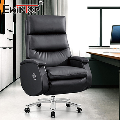 Silla giratoria de cuero Ergonomía Muebles de oficina ejecutivos Sillones de oficina comerciales