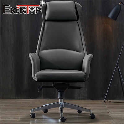 Silla de oficina de cuero de oficina ejecutiva moderna