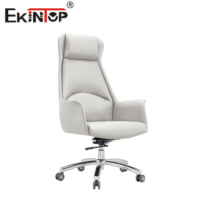 Silla de cuero de PU blanco de estilo moderno sillas de oficina comerciales