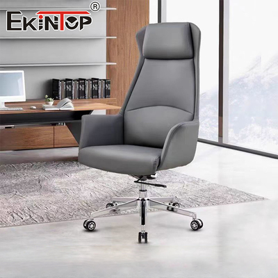 Silla ejecutiva de cuero Muebles de estilo moderno Ruedas sillas de oficina comerciales
