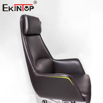 Silla ejecutiva de cuero Muebles de estilo moderno Ruedas sillas de oficina comerciales
