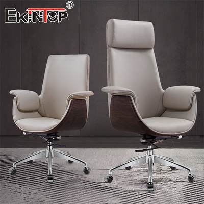 Modern Style Manager silla de oficina de cuero con ruedas silla de dibujo ergonómica