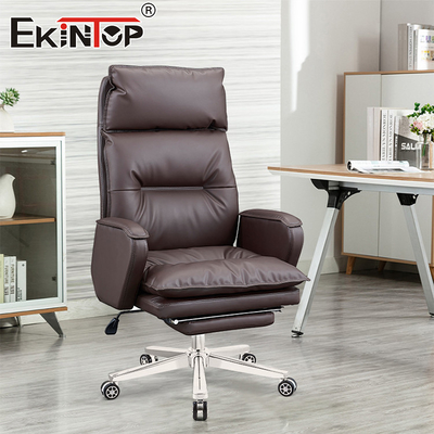 Silla de cuero de espacio de oficina personalizado de estilo clásico Silla de escritorio de oficina en el hogar