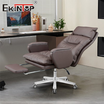 Silla de cuero de espacio de oficina personalizado de estilo clásico Silla de escritorio de oficina en el hogar
