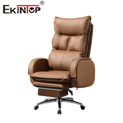 Muebles de oficina silla de cuero con altura ajustable silla de escritorio personalizada en el hogar