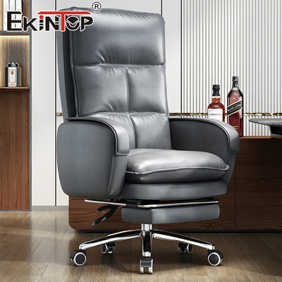 Moderno estilo silla de cuero de espalda alta diseño ergonómico silla de escritorio de oficina