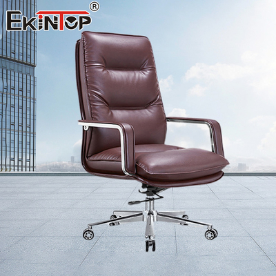 Eco-amigable CEO cómodo Jefe Comfort silla de oficina de cuero sillas de oficina de calidad