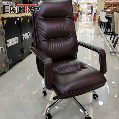 Cadeira de cuero de alta calidad con respaldo ergonómico de alta calidad Cadeiras de oficina