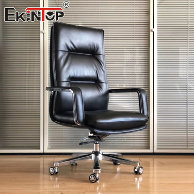 Silla de oficina de estilo clásico confort de cuero Silla de oficina ergonómica Silla de negocios Sillones de oficina de calidad