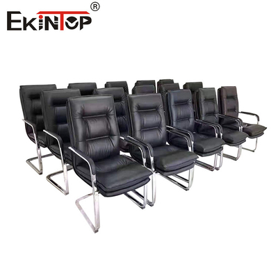 Silla de oficina de cuero negro de calidad sillas de oficina